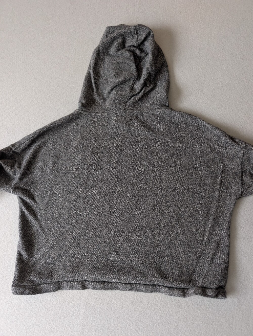 Madewell Tone Hoodie Sweatshirt 100% Cotton Dark Grey Terry Sz Small Loungewear image 7